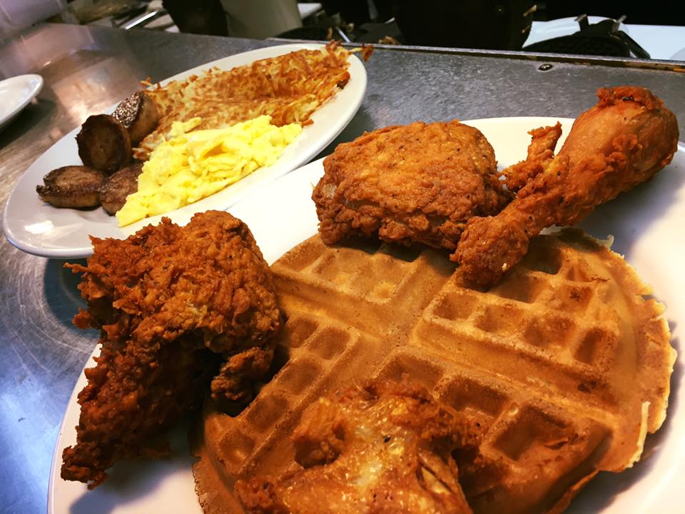 Chicken and Waffles Breakfast